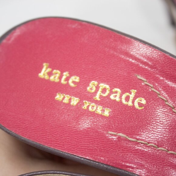 Kate Spade New York Hattie Leather Slingback Heels Open Toe Women's Size 9.5 - Picture 8 of 10